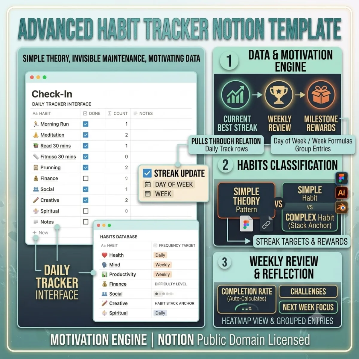 Advanced Habit Tracker product render