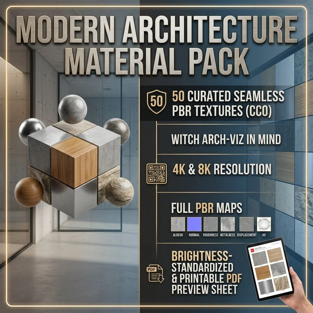 Modern Architecture Material Pack — Design Assets