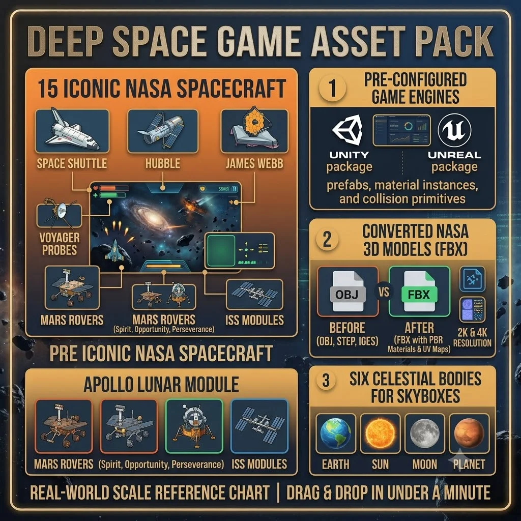 Deep Space Game Asset Pack — Design Assets