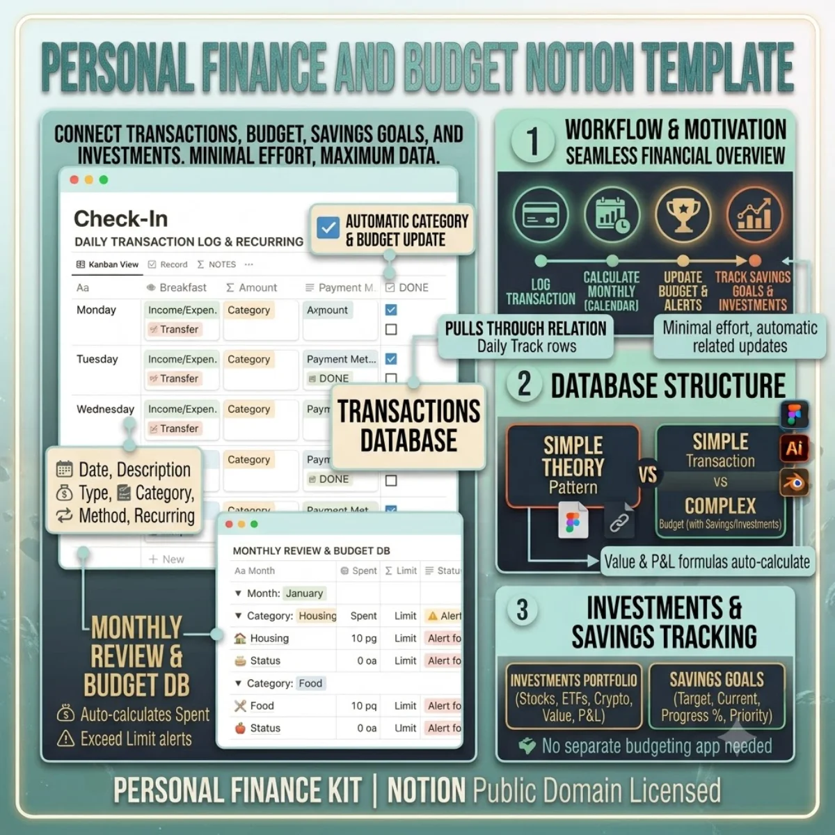 Personal Finance and Budget — Notion Templates