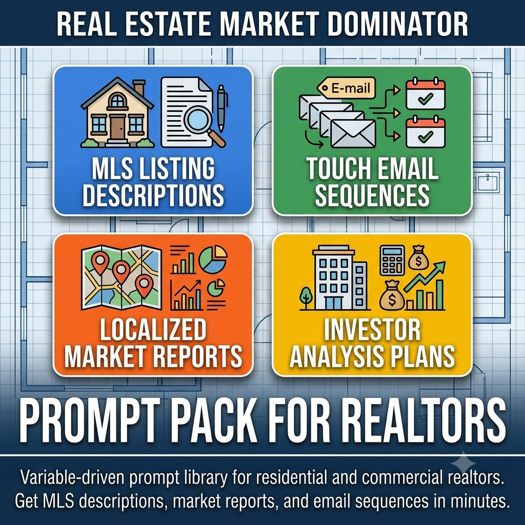 Real Estate Market Dominator — AI Prompt Packs