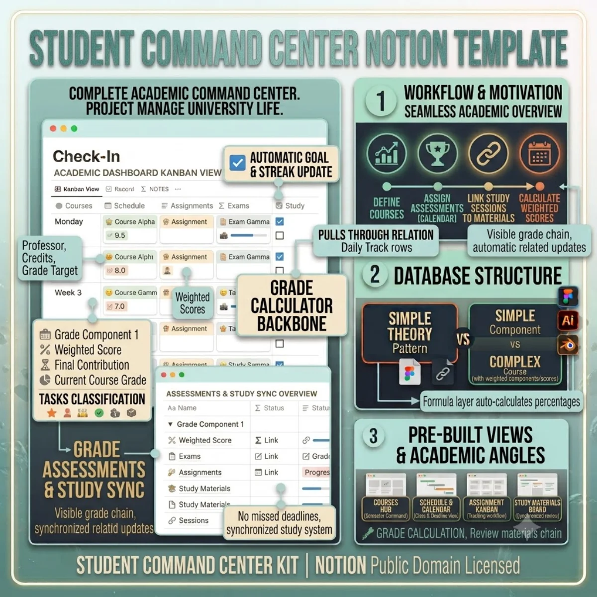 Student Command Center — Notion Templates