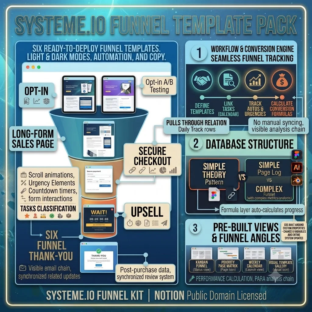 Systeme.io Funnel Template Pack product render