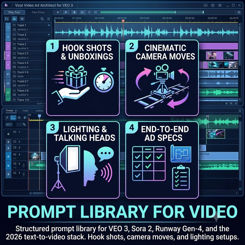 Viral Video Ad Architect for VEO 3 — AI Prompt Packs